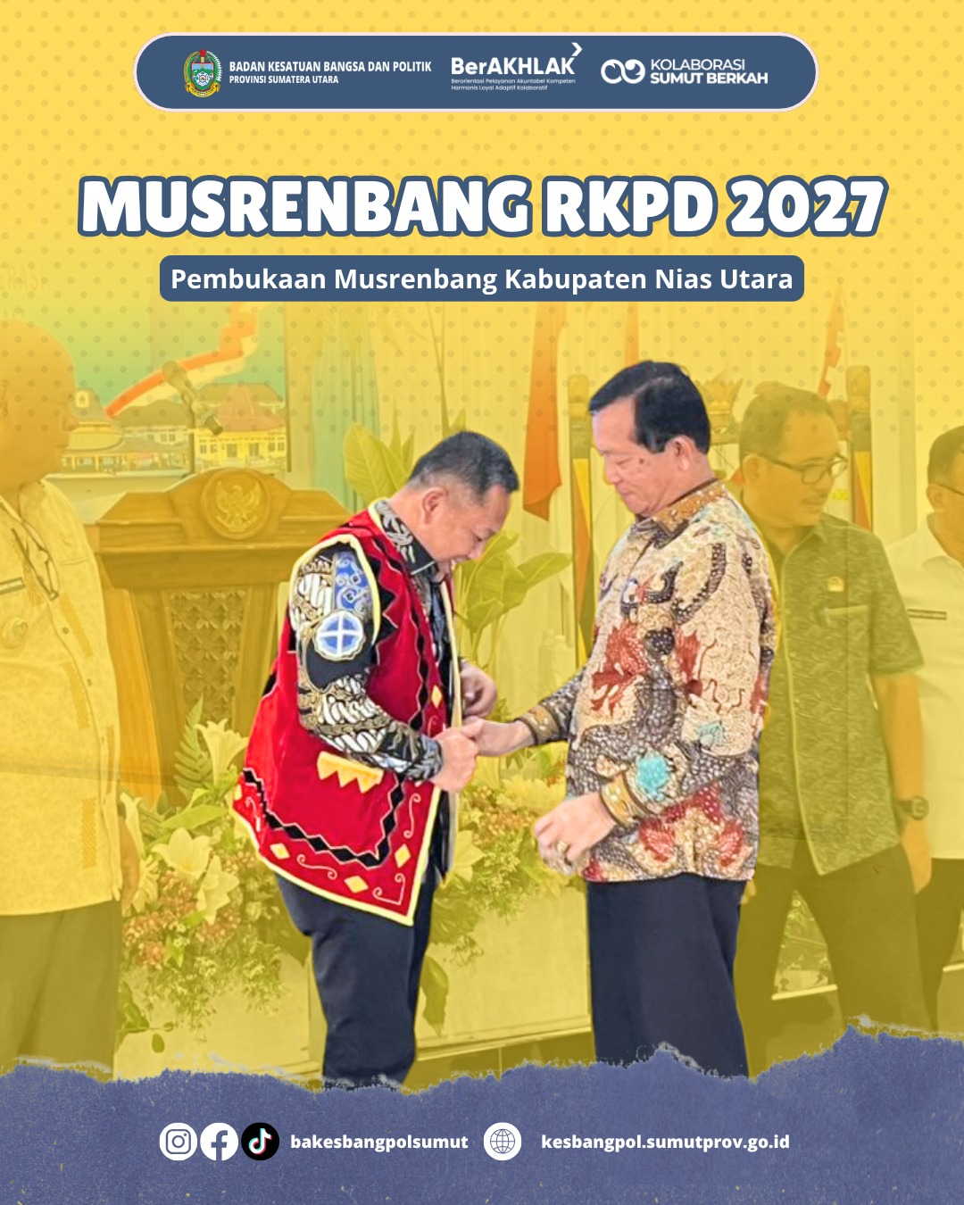 MUSRENBANG RKPD 2027 PEMBUKAAN MUSRENBANG KABUPATEN NIAS UTARA