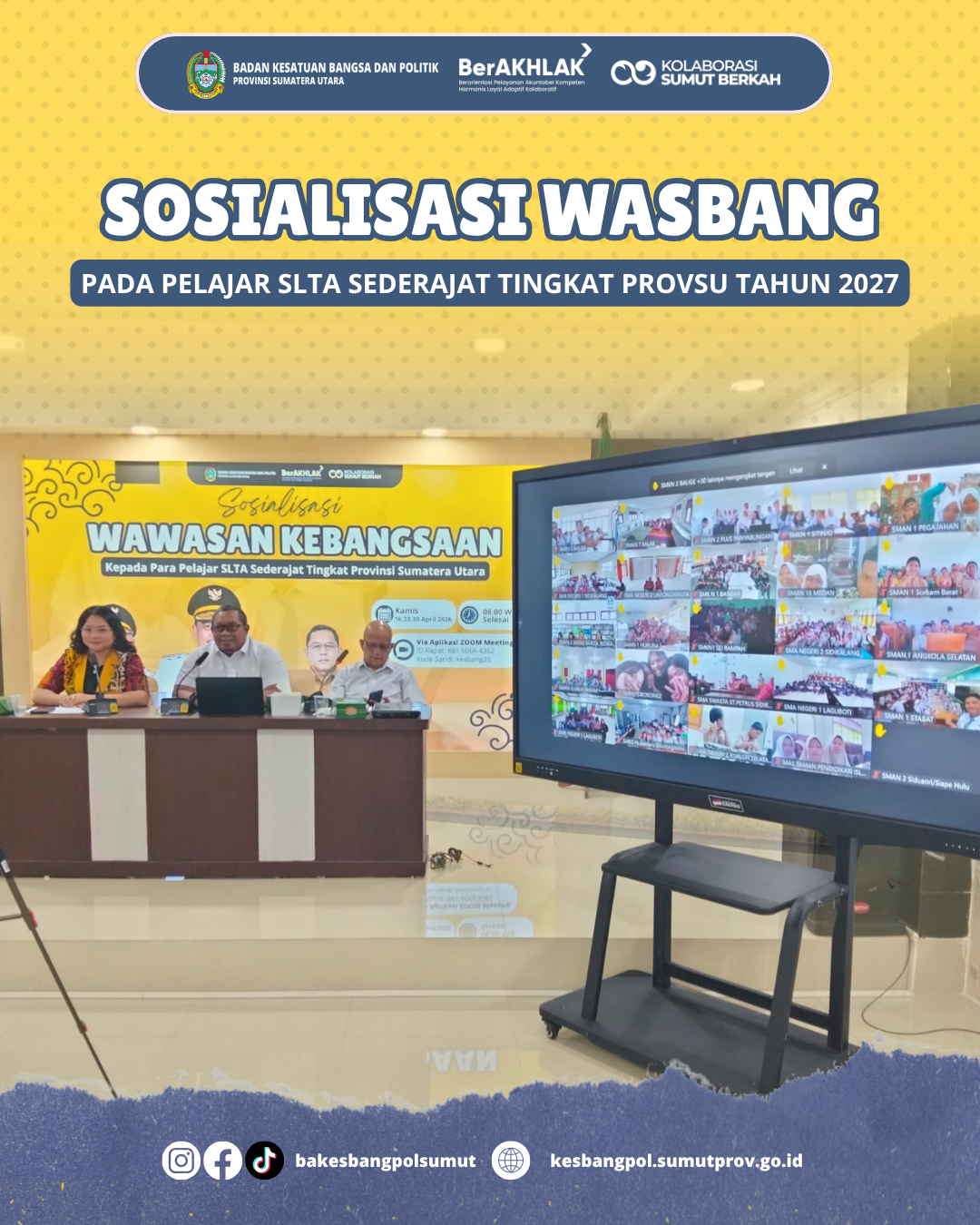 SOSIALISASI WAWASAN KEBANGSAAN PADA PELAJAR SLTA SEDERAJAT TINGKAT PROVSU TAHUN 2027