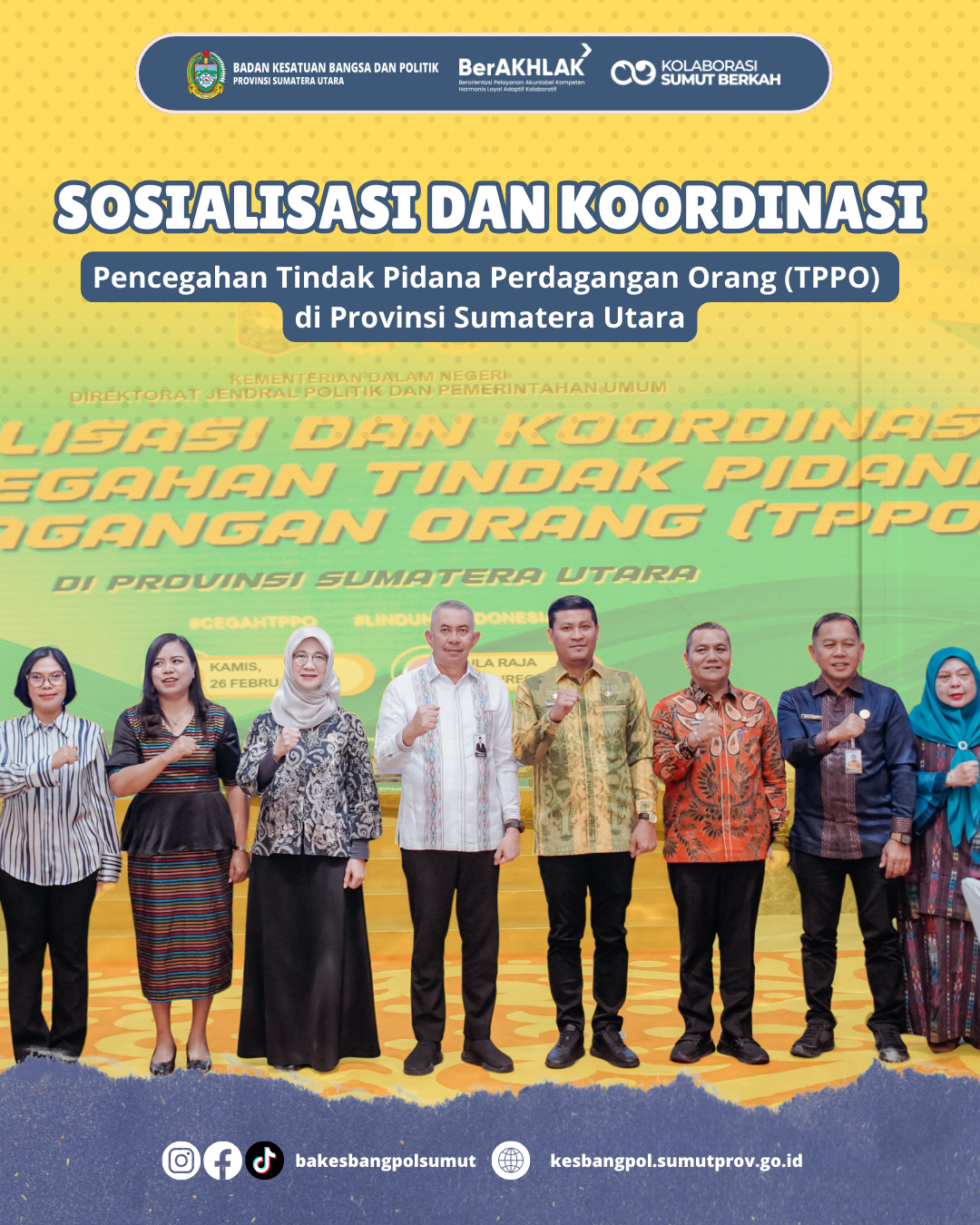SOSIALISASI DAN KOORDINASI PENCEGAHAN TINDAK PIDANA (TPPO) DI PROVINSI SUMATERA UTARA