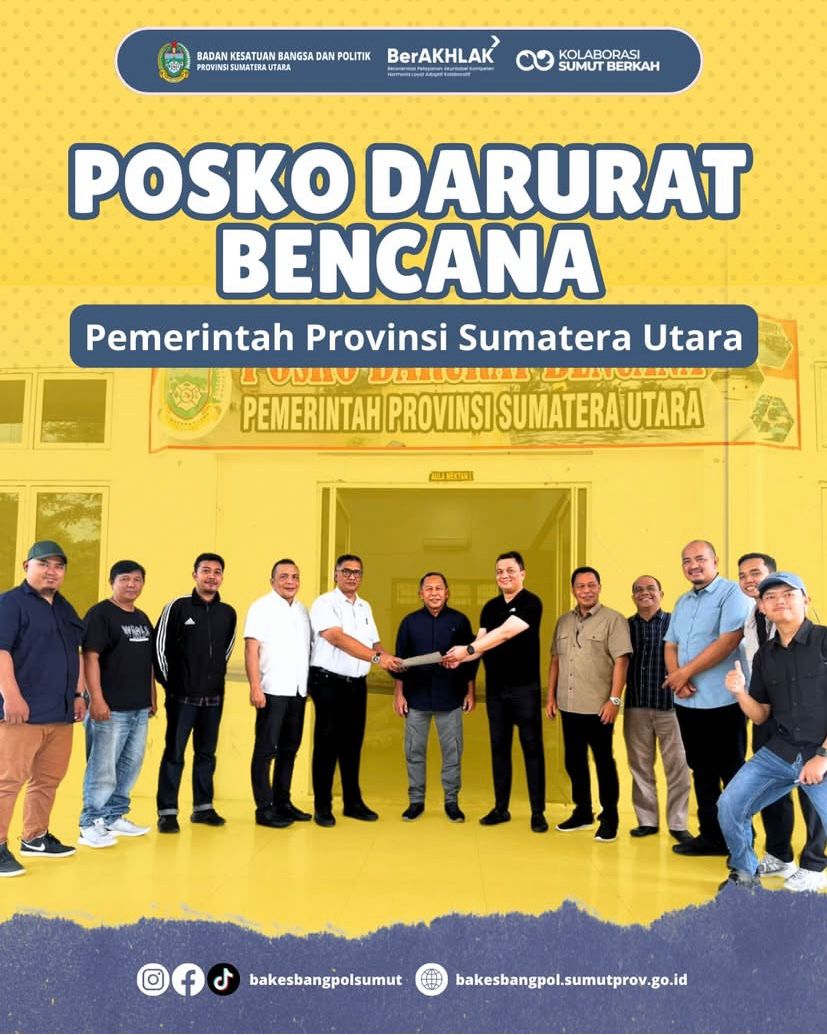 POSKO DARURAT BENCANA PEMERINTAH PROVINSI SUMATERA UTARA