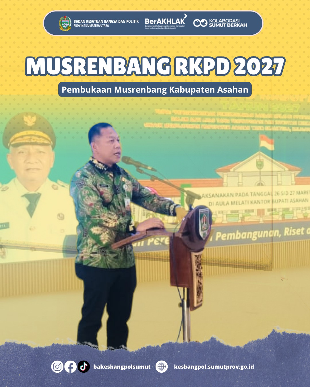 MUSRENBANG RKPD 2027 PEMBUKAAN MUSRENBANG KABUPATEN ASAHAN