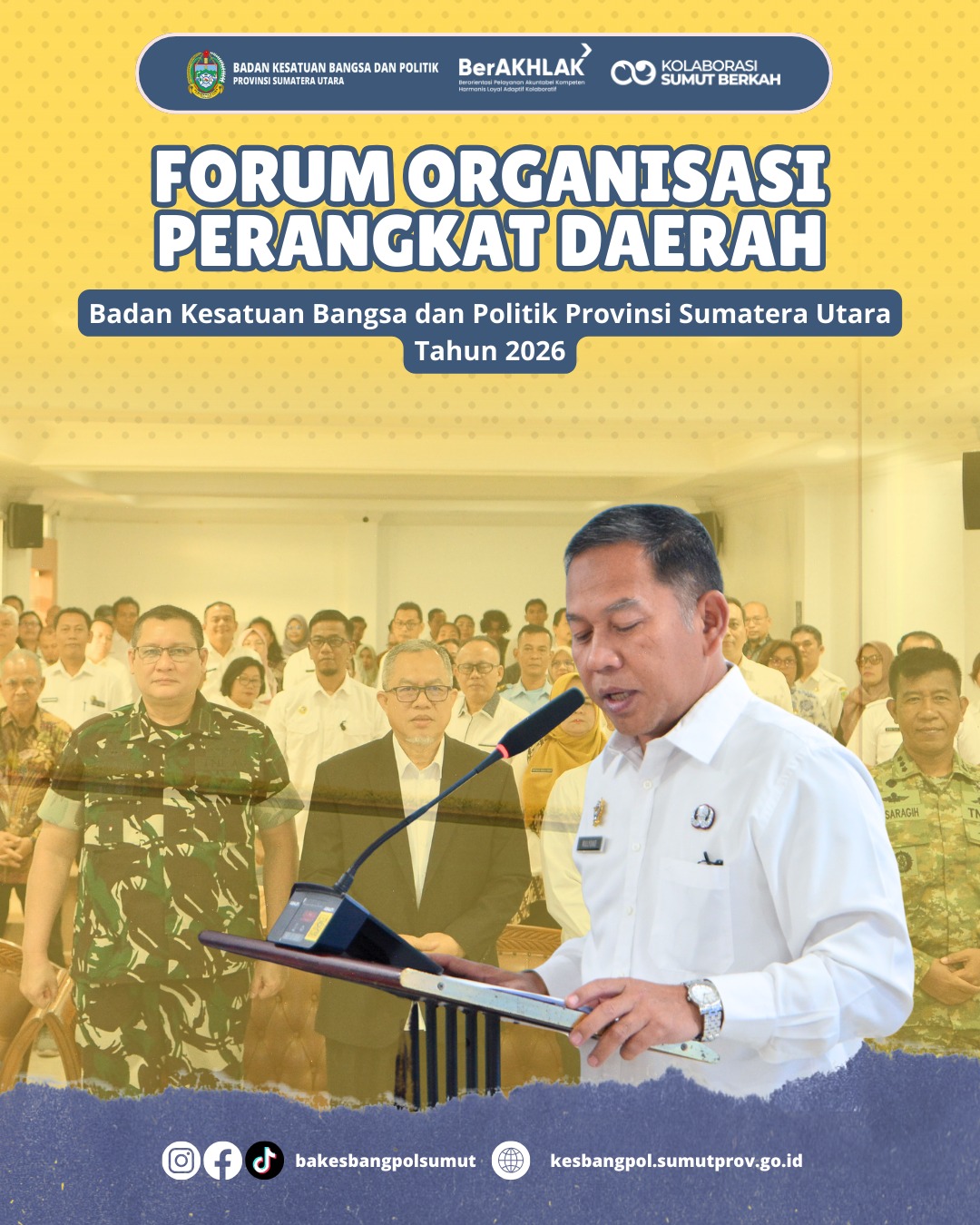 FORUM ORGANISASI PERANGKAT DAERAH BAKESBANGPOL PROVINSI SUMATERA UTARA TAHUN 2026