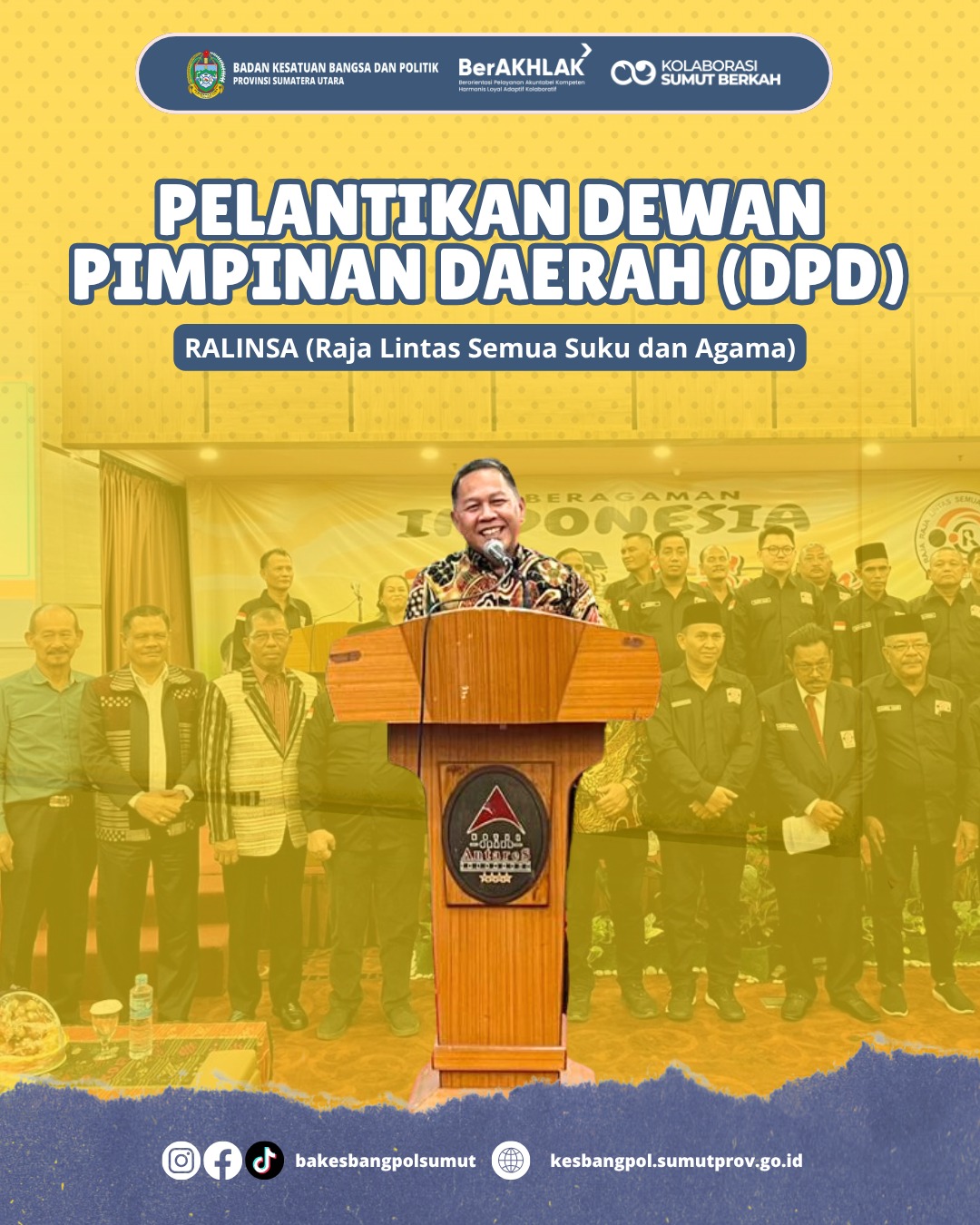 PELANTIKAN DEWAN PIMPINAN DAERAH (DPD) RALINSA (RAJA LINTAS SEMUA SUKU DAN AGAMA)